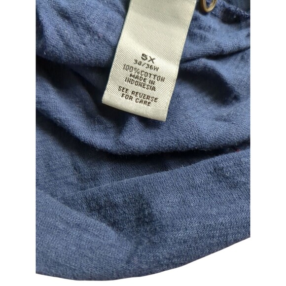 Catherines Liz And Me  Pull-On Tunic Navy Blue Size 5X  34W 36W - Picture 8 of 9